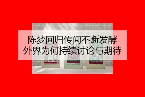 陈梦回归传闻不断发酵 外界为何持续讨论与期待